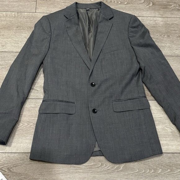 Bonobos Blazer Mens 38R Gray Wool Slim Fit Sport Coat Suit Jacket - Picture 1 of 10